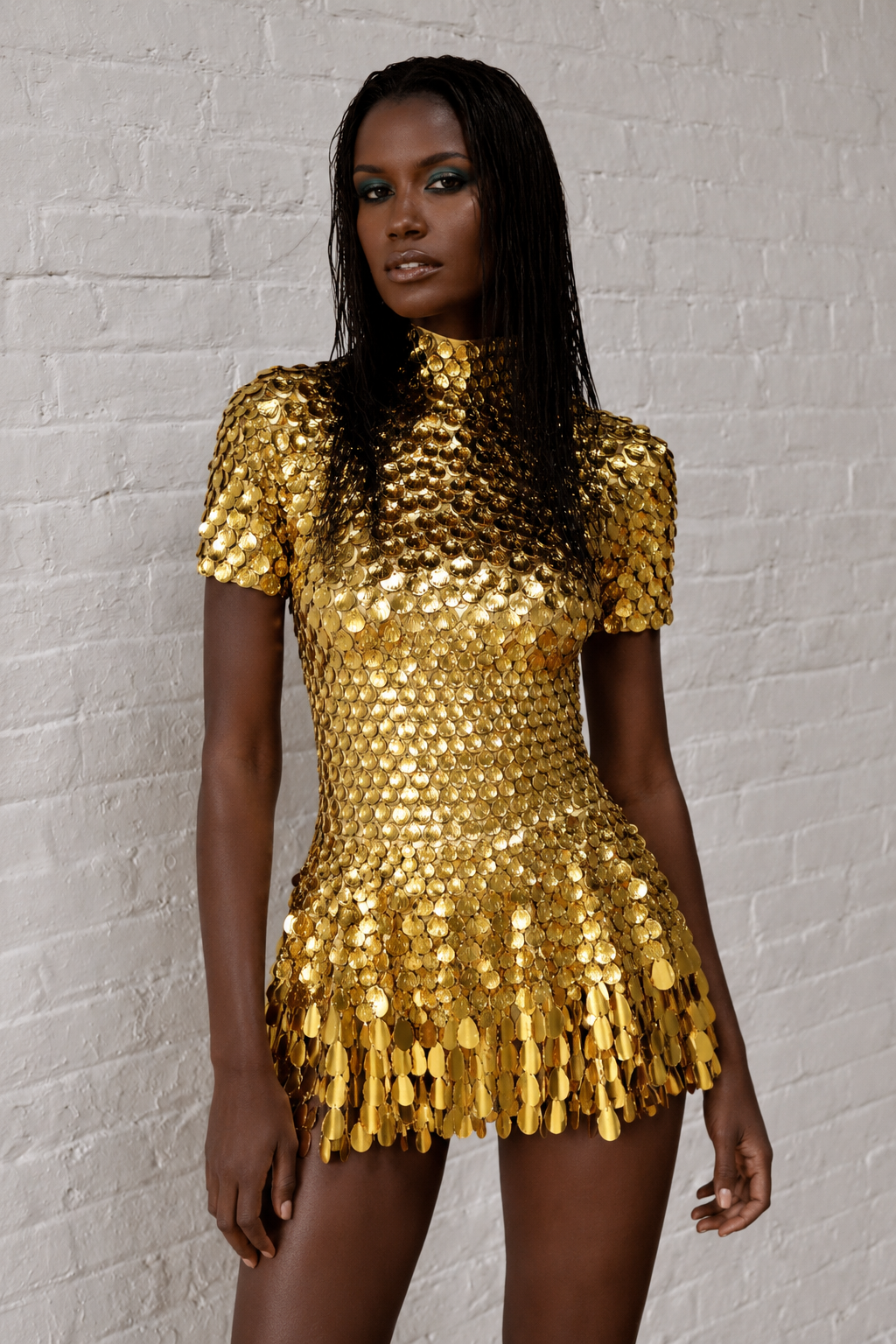 Pisces Gold  Bodysuit Dress