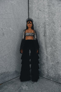 Gemini neon tulle pants, zodiac festival costume, HARMONIA NY