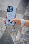 HARMONIA NY Stars Silver Crossbody Phone Case and Wallet - Compatible with iPhone 15