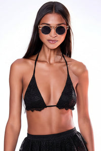 Cloud Nine HARMONIA X KIKIRIKI Black Lace Bikini Top (Copy)