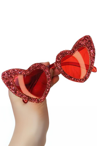 Lovecats Red Heart Sunglasses