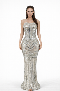 Quantum Leap Tube Mirrored Dress