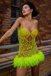 Glow Getter Lime Light Neon Dress