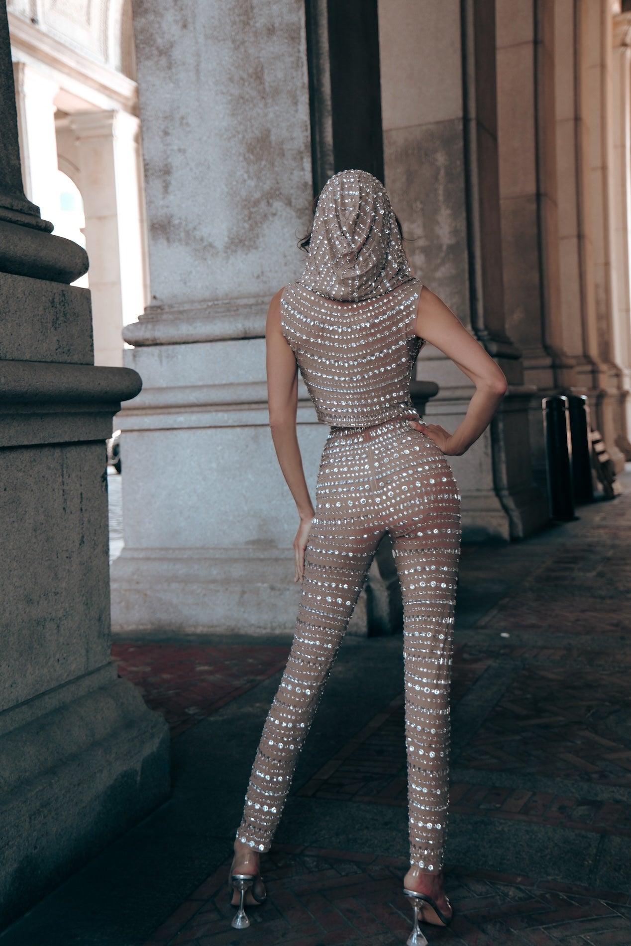 Rapture Hooded Mesh Two Pieces Set – HARMONIA NY