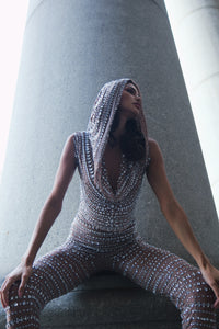 Rapture Hooded Mesh Two Pieces Set