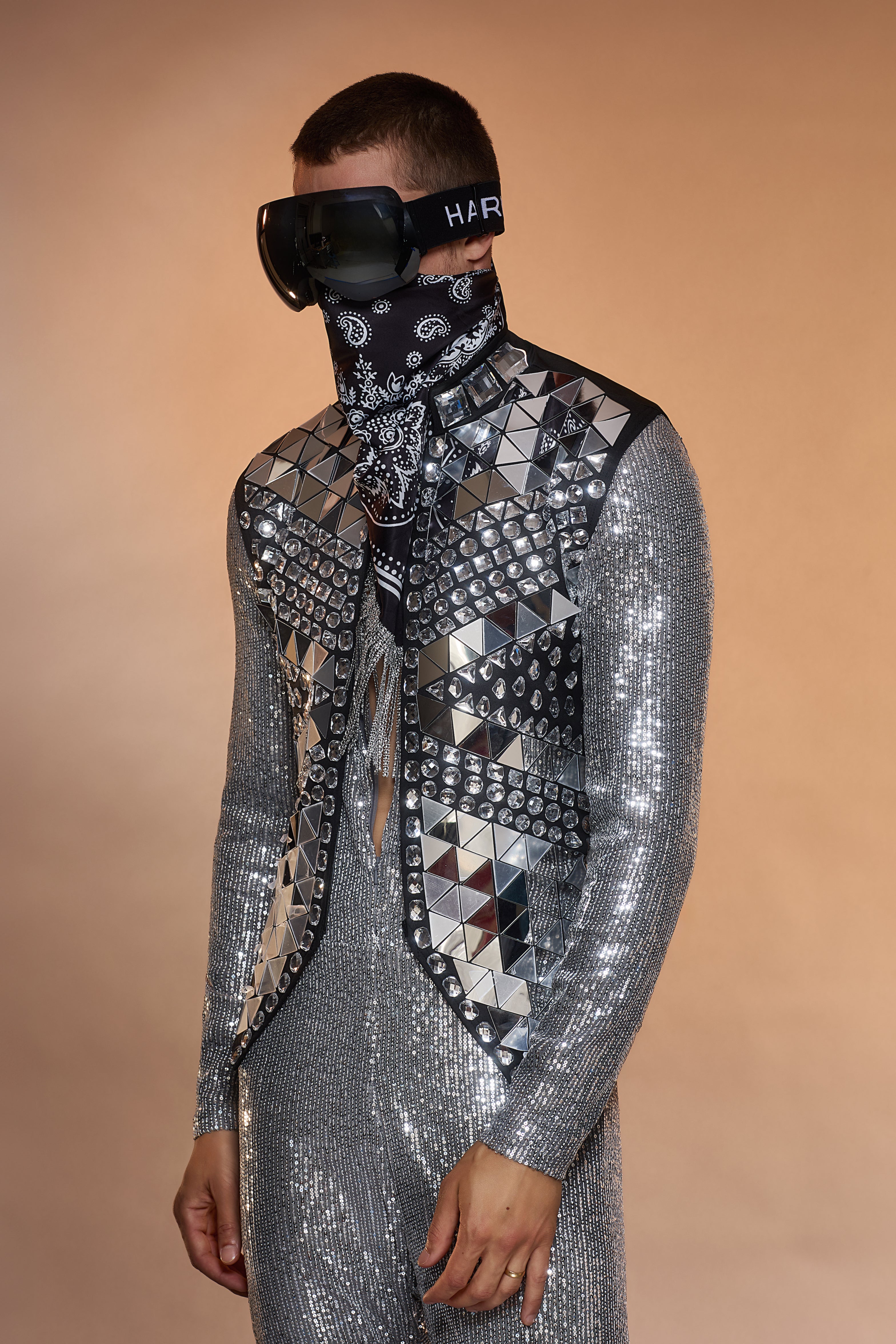 Boys Don't Cry Mirrored Vest – HARMONIA NY
