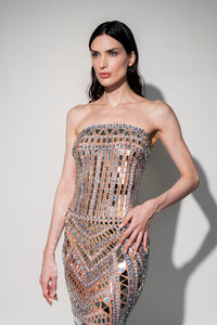 Quantum Leap Tube Mirrored Dress