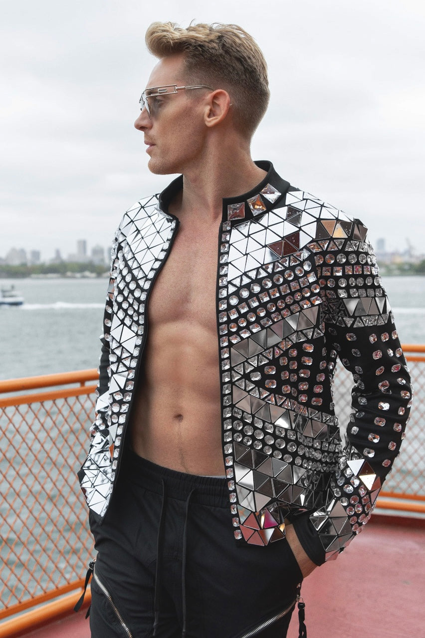 Friday I'm in Love Mirrored Jacket – HARMONIA NY