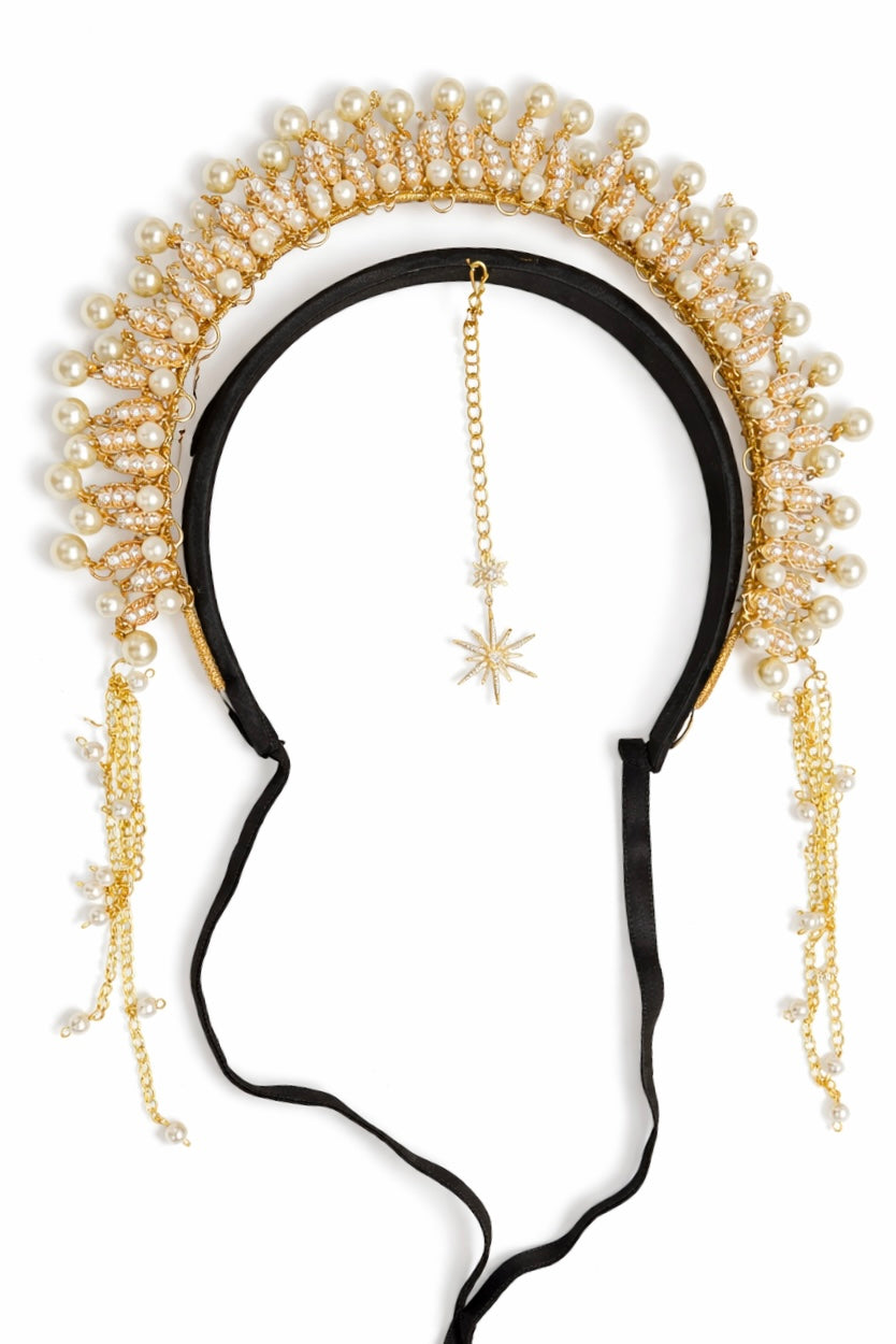 Pearls Gold Tiara