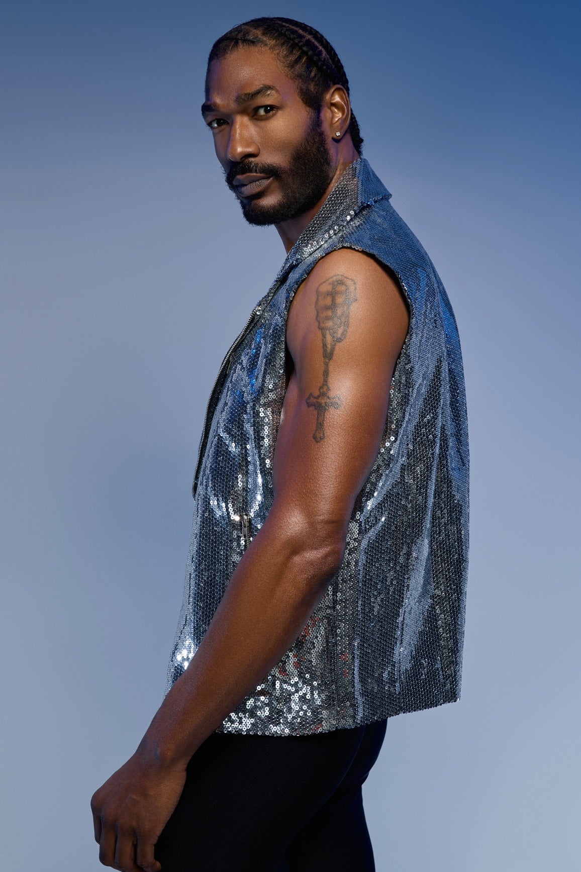 Silver Lining Sequin Vest – HARMONIA NY