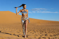 Kinesthetic Mirrored Silver Catsuit by Dani Watanabe