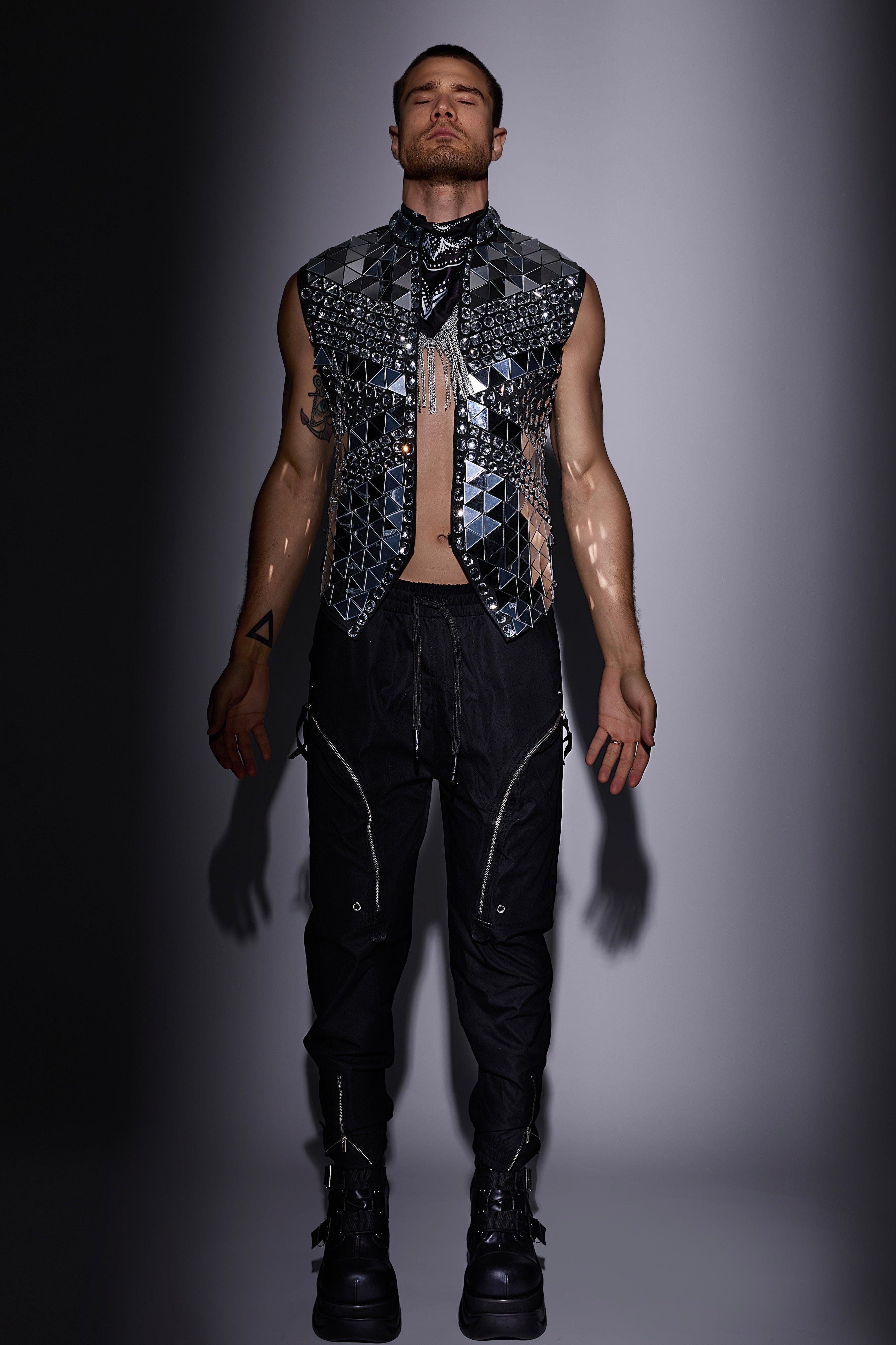 Boys Don't Cry Mirrored Vest – HARMONIA NY