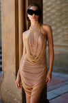 Opulence Gold Chain Dress