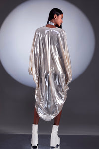 Champagne Revolution Metallic Kimono