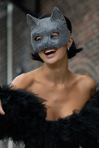 Panthera Rhinestones Catwoman Mask