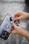 HARMONIA NY Stars Silver Crossbody Phone Case and Wallet - Compatible with iPhone 15 by Dani Watanabe