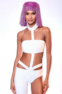 Kinesthetic White Catsuit by Dani Watanabe