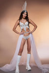 Princess Synthwave Tulle Skirt and Bra and Bottom Set