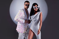 Spark One legged Hooded Catsuit by Dani Watanabe