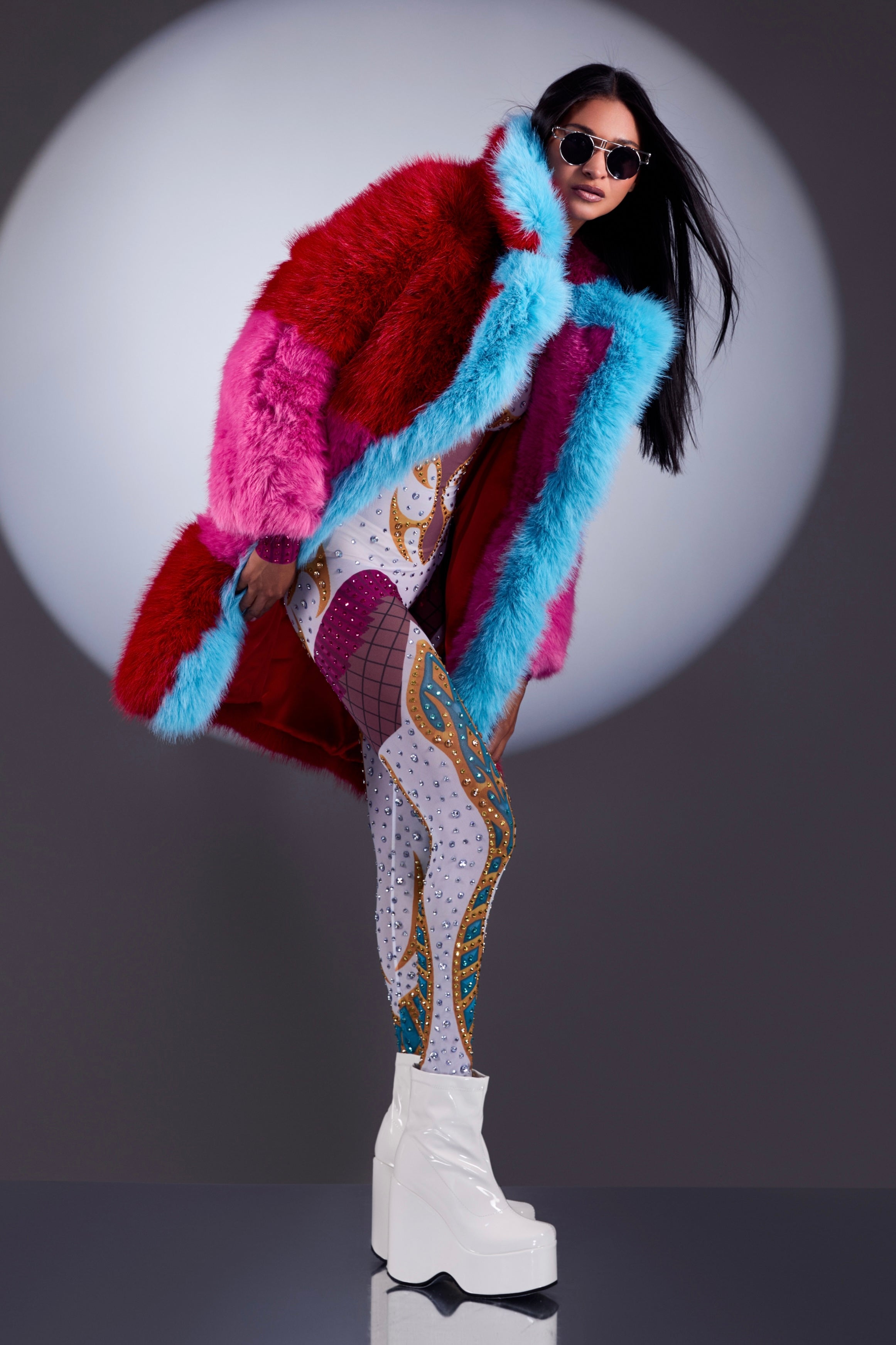 Heartbreaker Faux Fox Fur Coat by Dani Watanabe