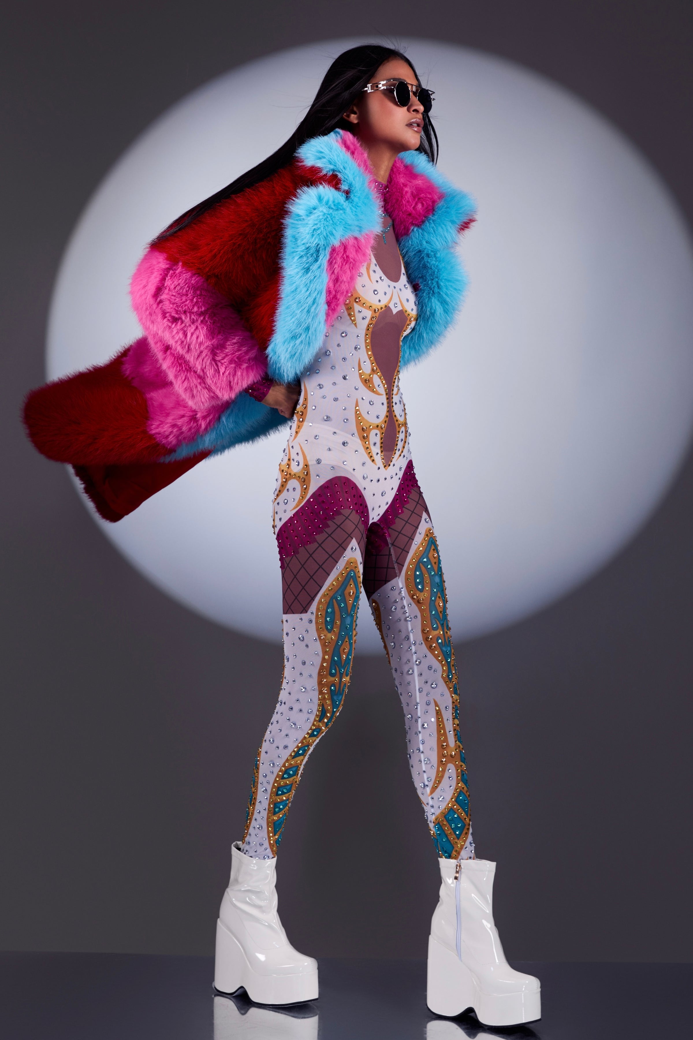 Heartbreaker Faux Fox Fur Coat by Dani Watanabe