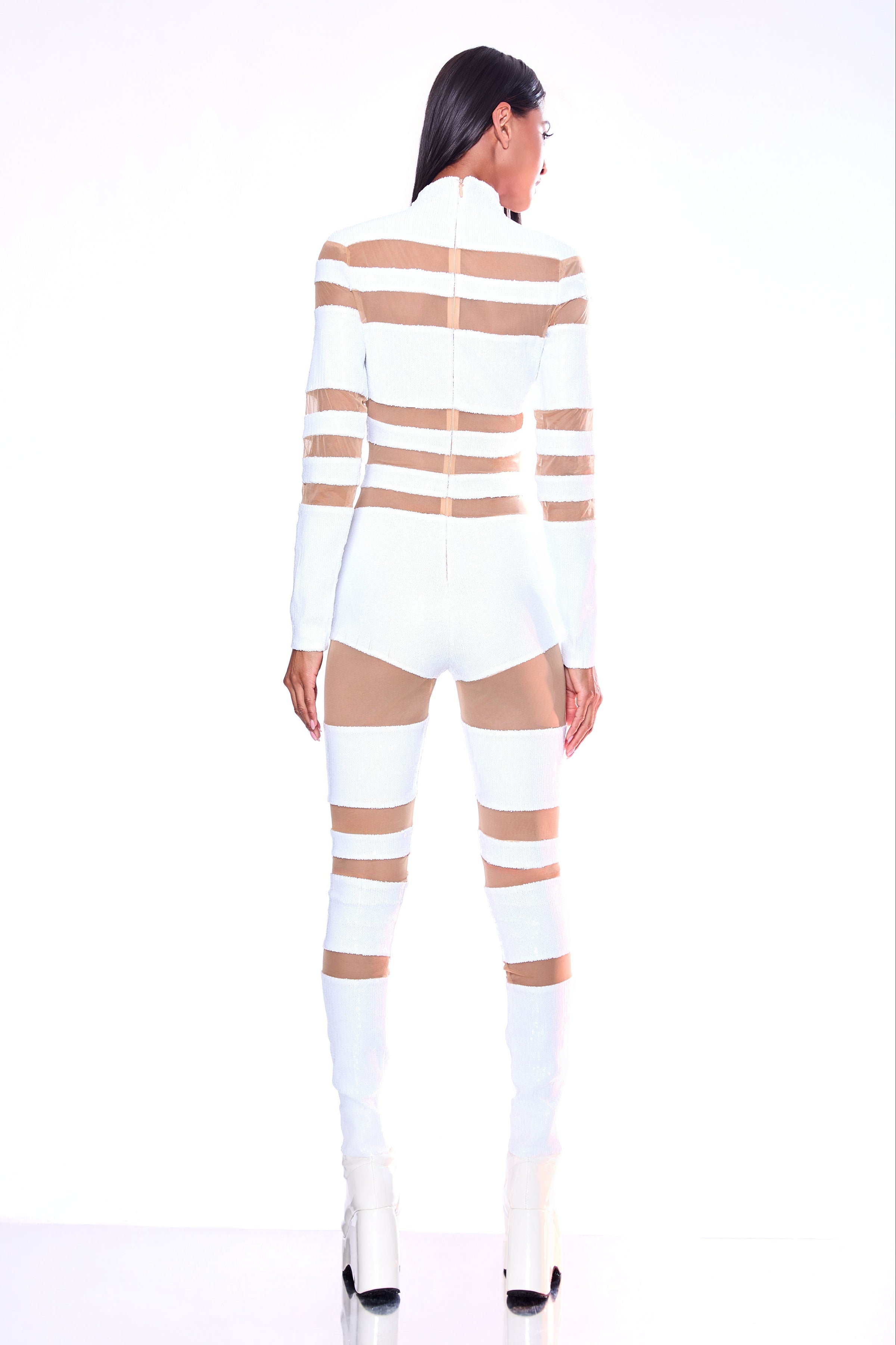 Venusian White Catsuit By Dani Watanabe