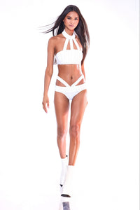 White Out Mirrored Bikini Set by Dani Watanabe