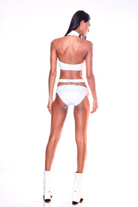 White Out Mirrored Bikini Set by Dani Watanabe