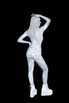 Riveting Silver Catsuit
