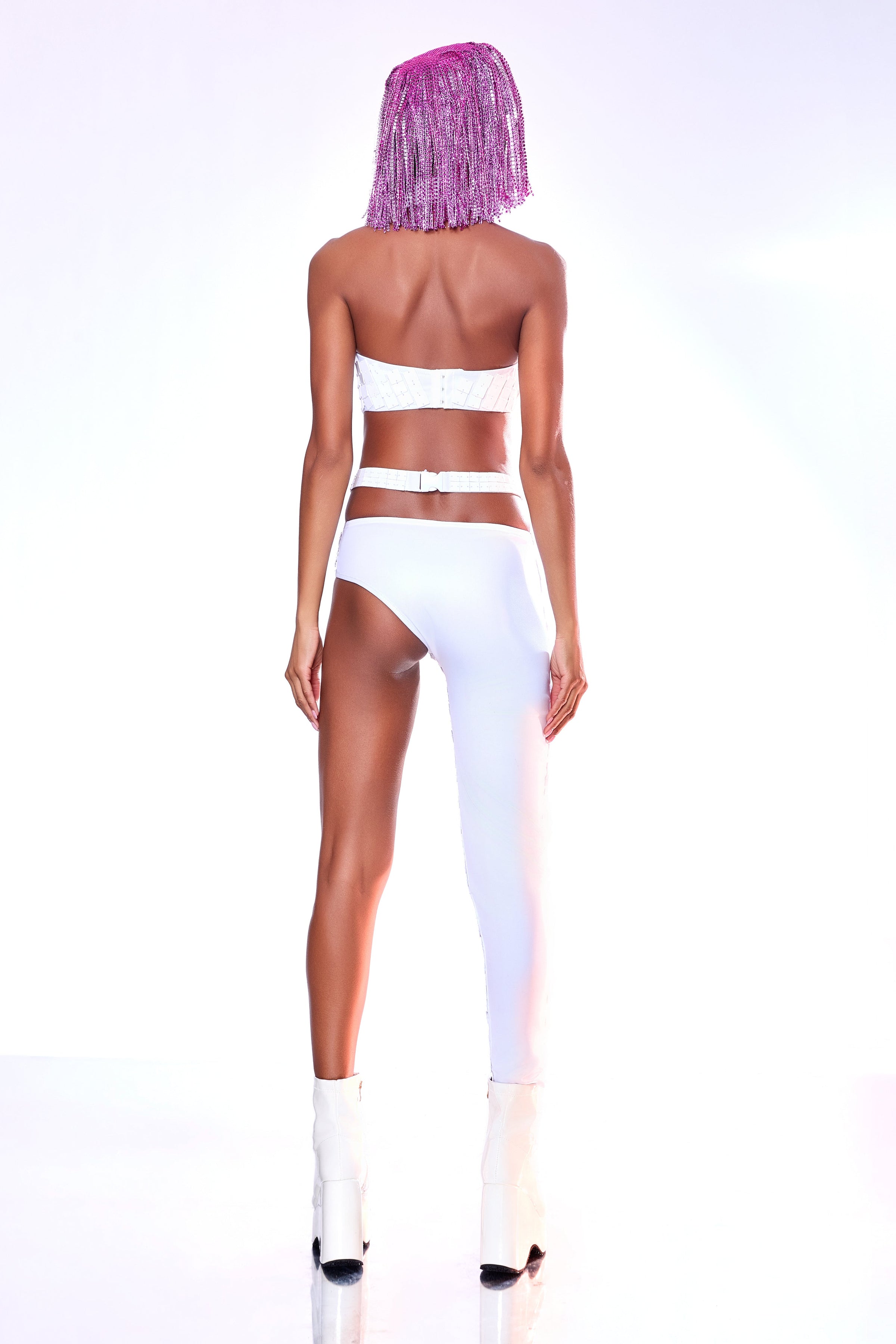 Kinesthetic White Catsuit by Dani Watanabe
