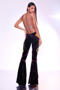 Valentine Heart Top and Velvet Pants Set