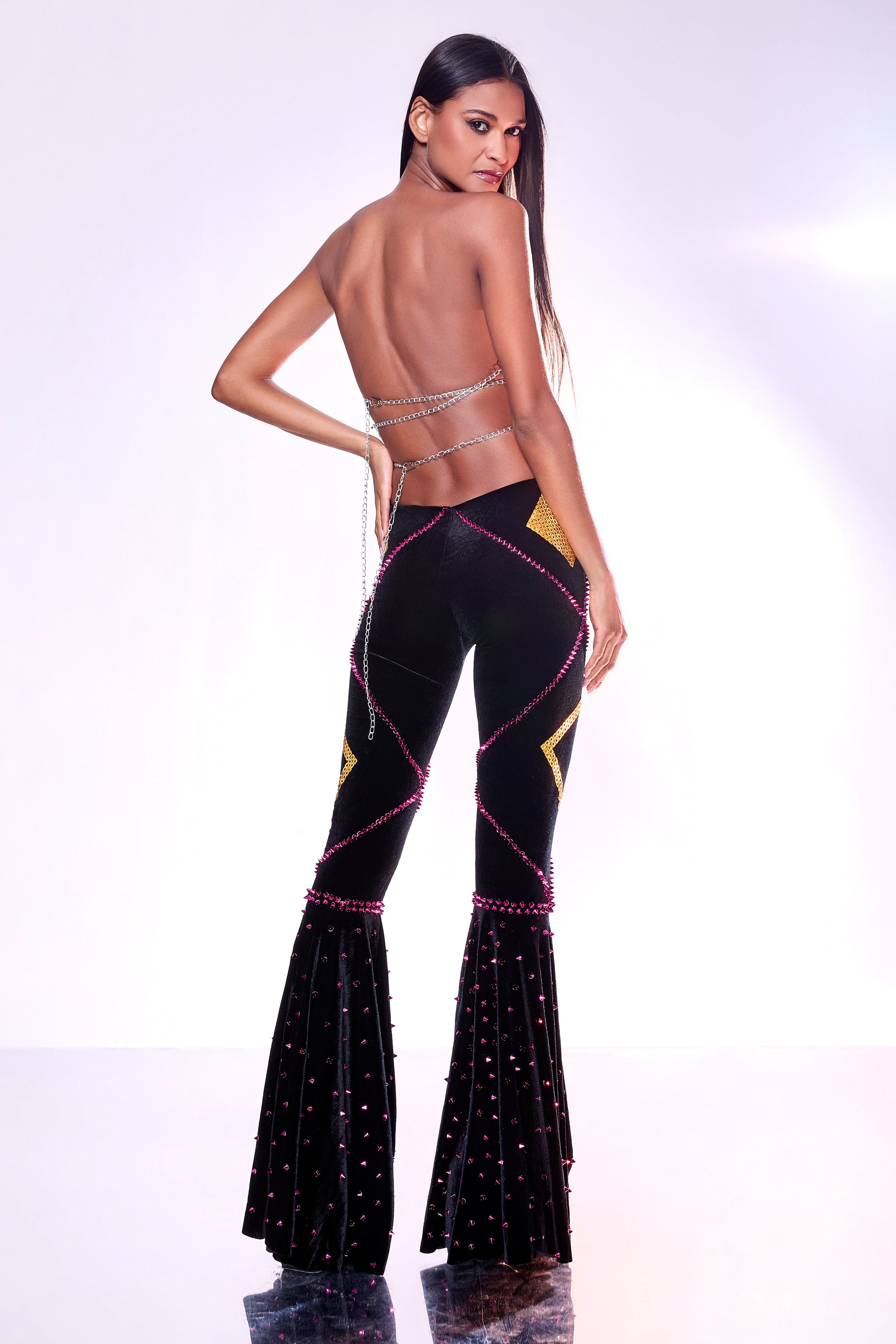 Valentine Heart Top and Velvet Pants Set