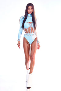 Blue Belle Corset Set