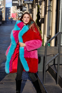 Heartbreaker Faux Fox Fur Coat by Dani Watanabe