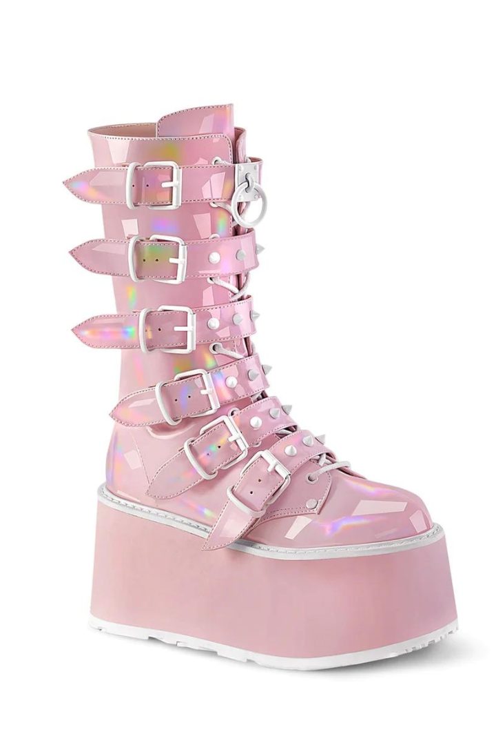 Baby Spicy Pink Platform Boots