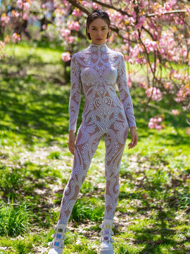 Pleiadian Pearled Catsuit