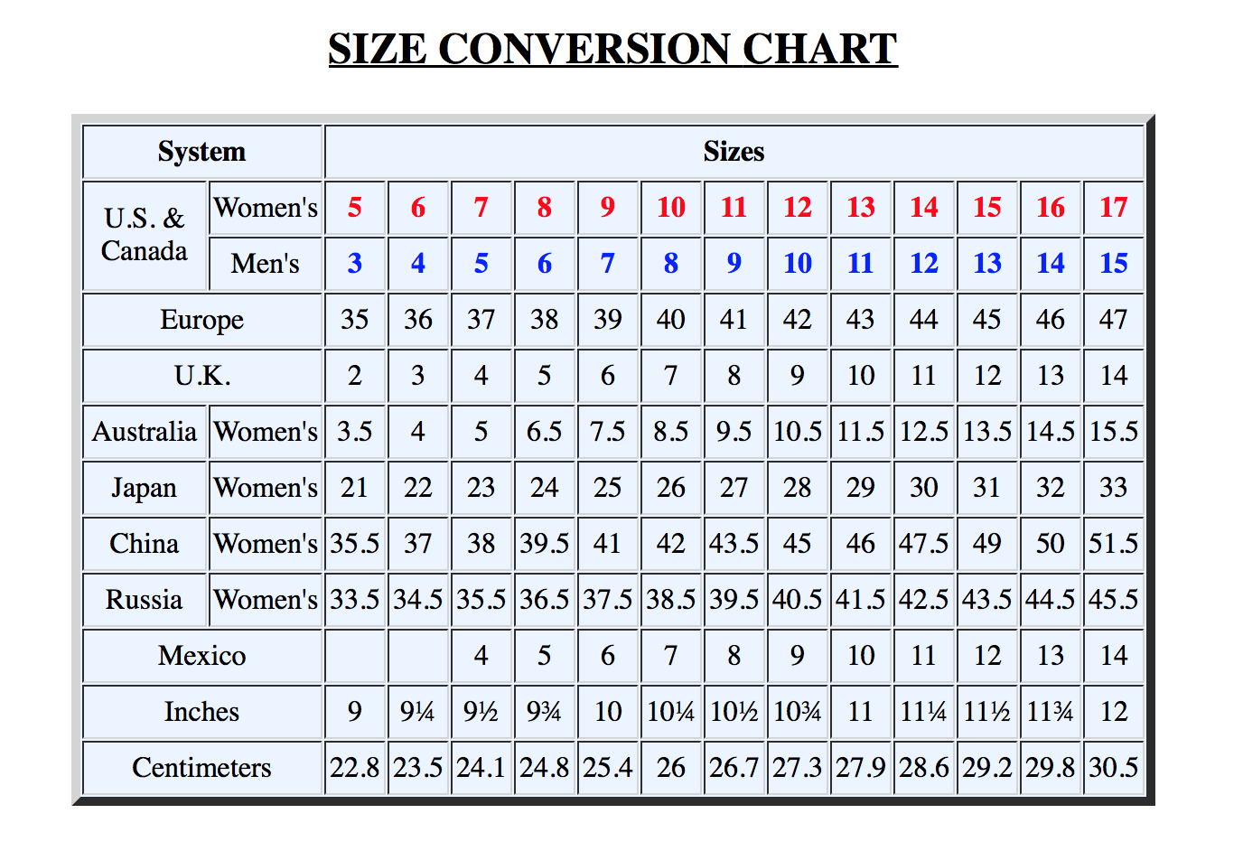Shoe Chart Us Size In China Chart Chinese Size 37 To Us Aliexpress