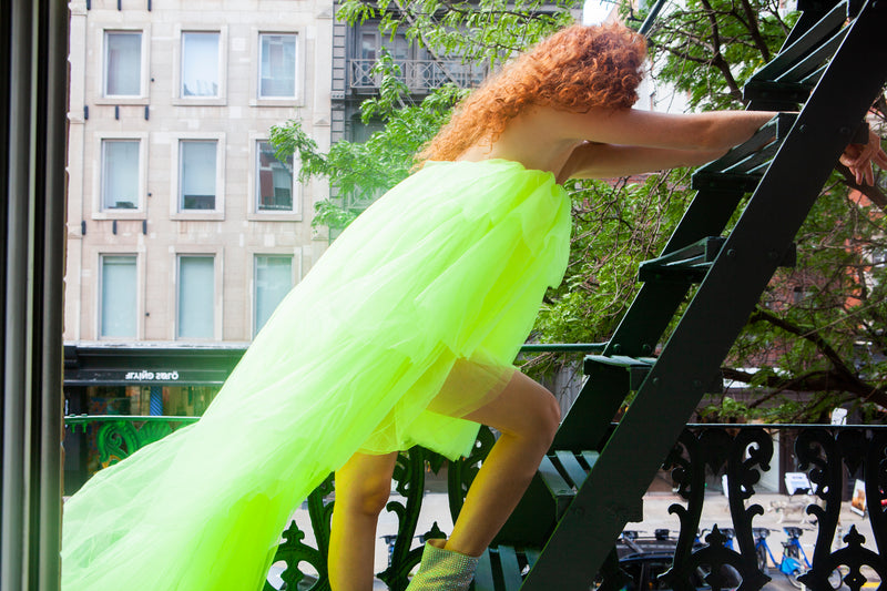 Lift me Up Hi-Lo Neon Green Tulle Dress – HARMONIA NY