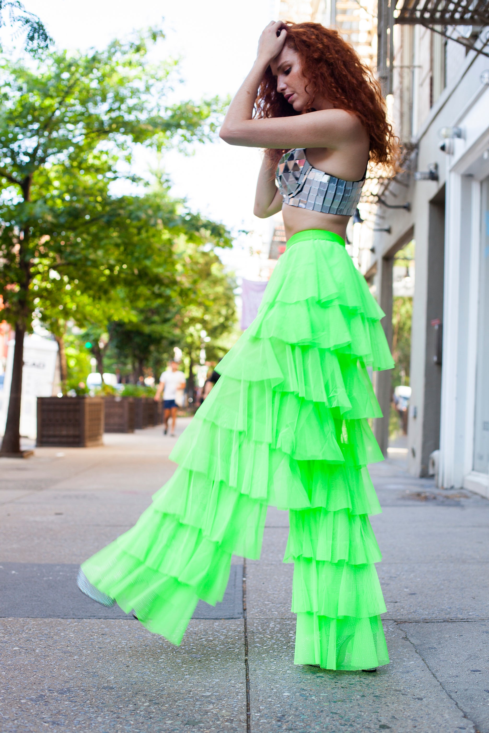 Crave You Neon Green Tulle Pants – HARMONIA NY