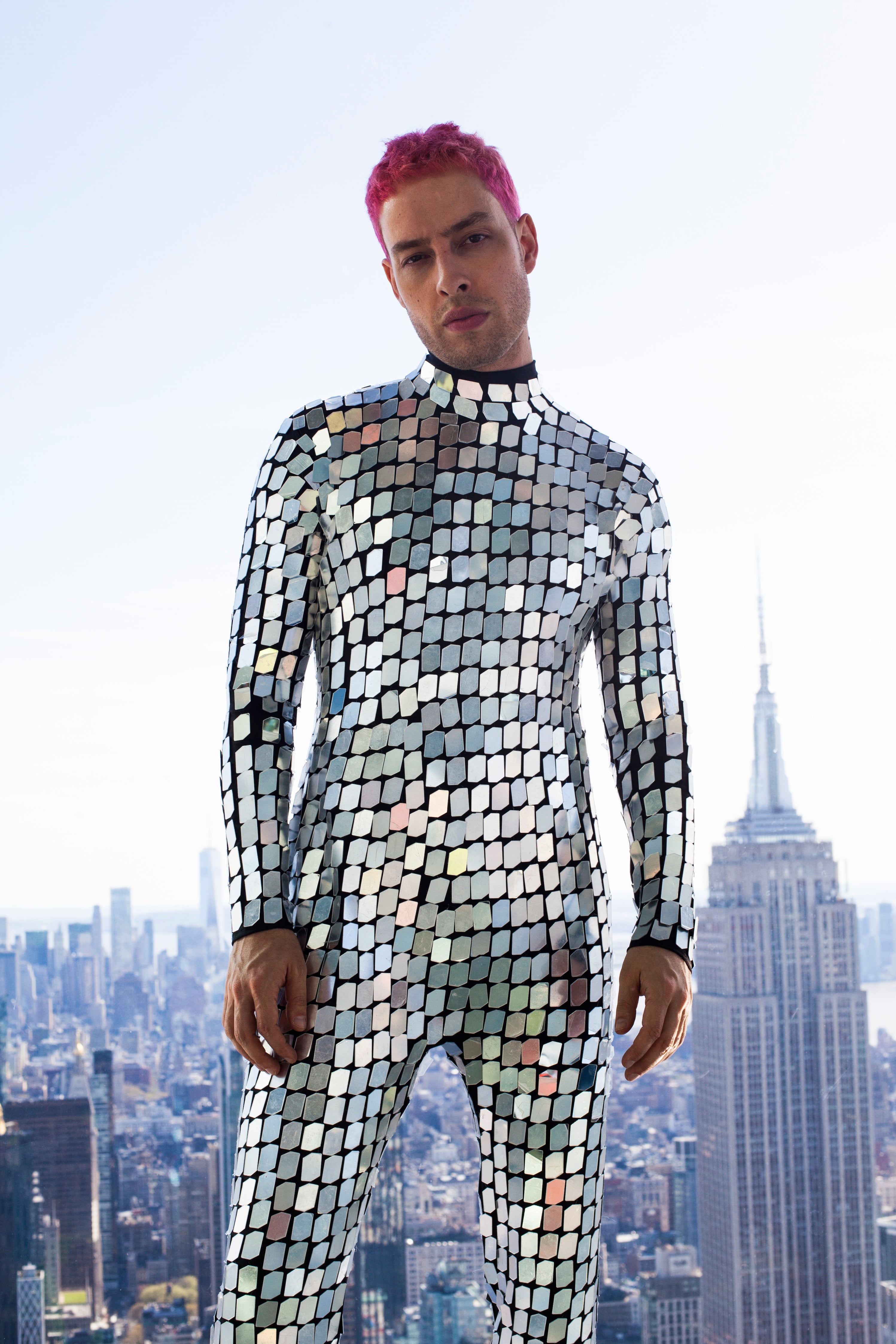 ソサエティのリフレクションミラーボディスーツ – HARMONIA NY