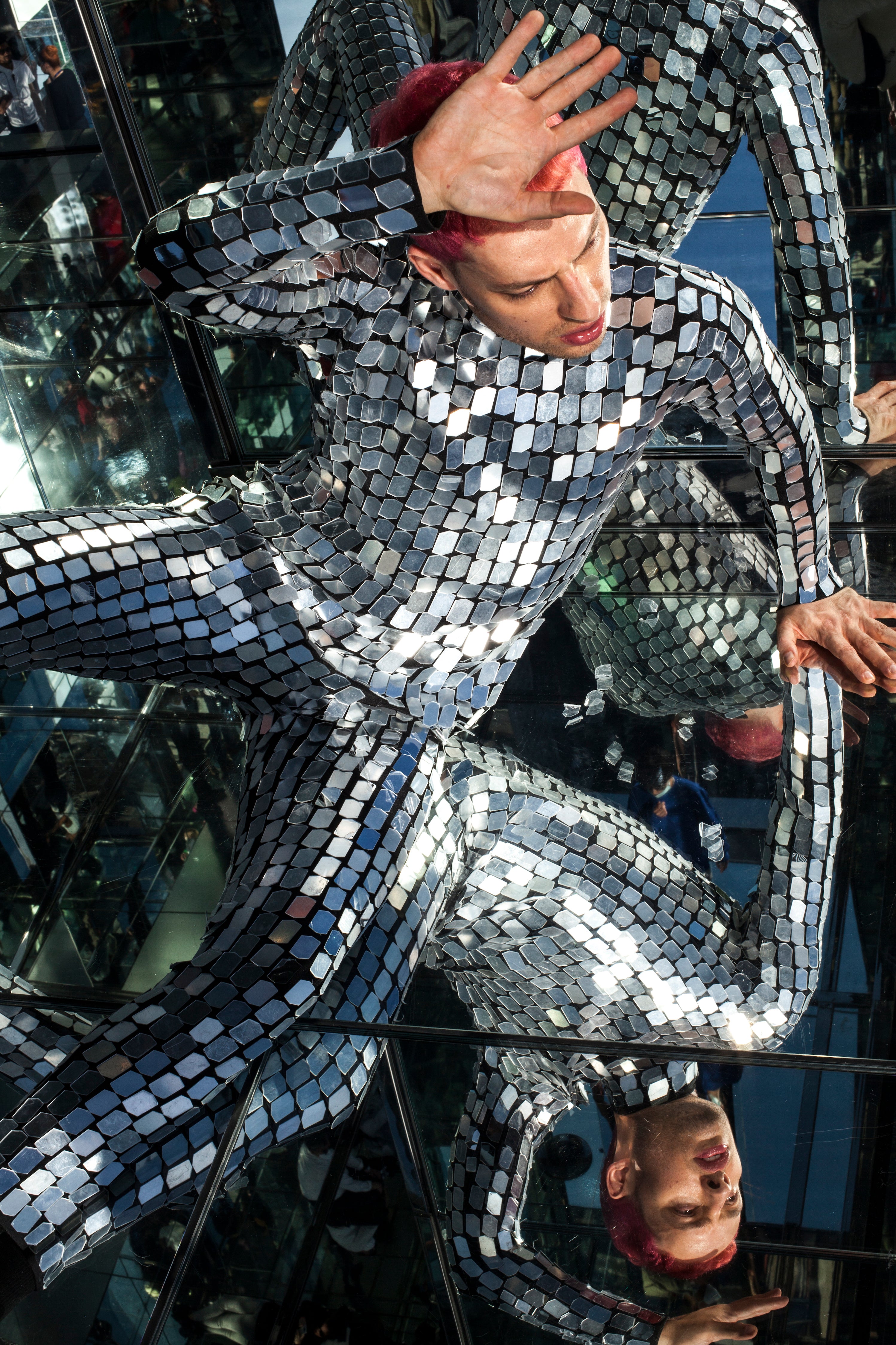 ソサエティのリフレクションミラーボディスーツ – HARMONIA NY