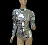 DISCO BABE FROM OUTER SPACE mirrored catsuit - Harmonia