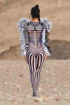 AFRIKA zebra bodysuit - Harmonia