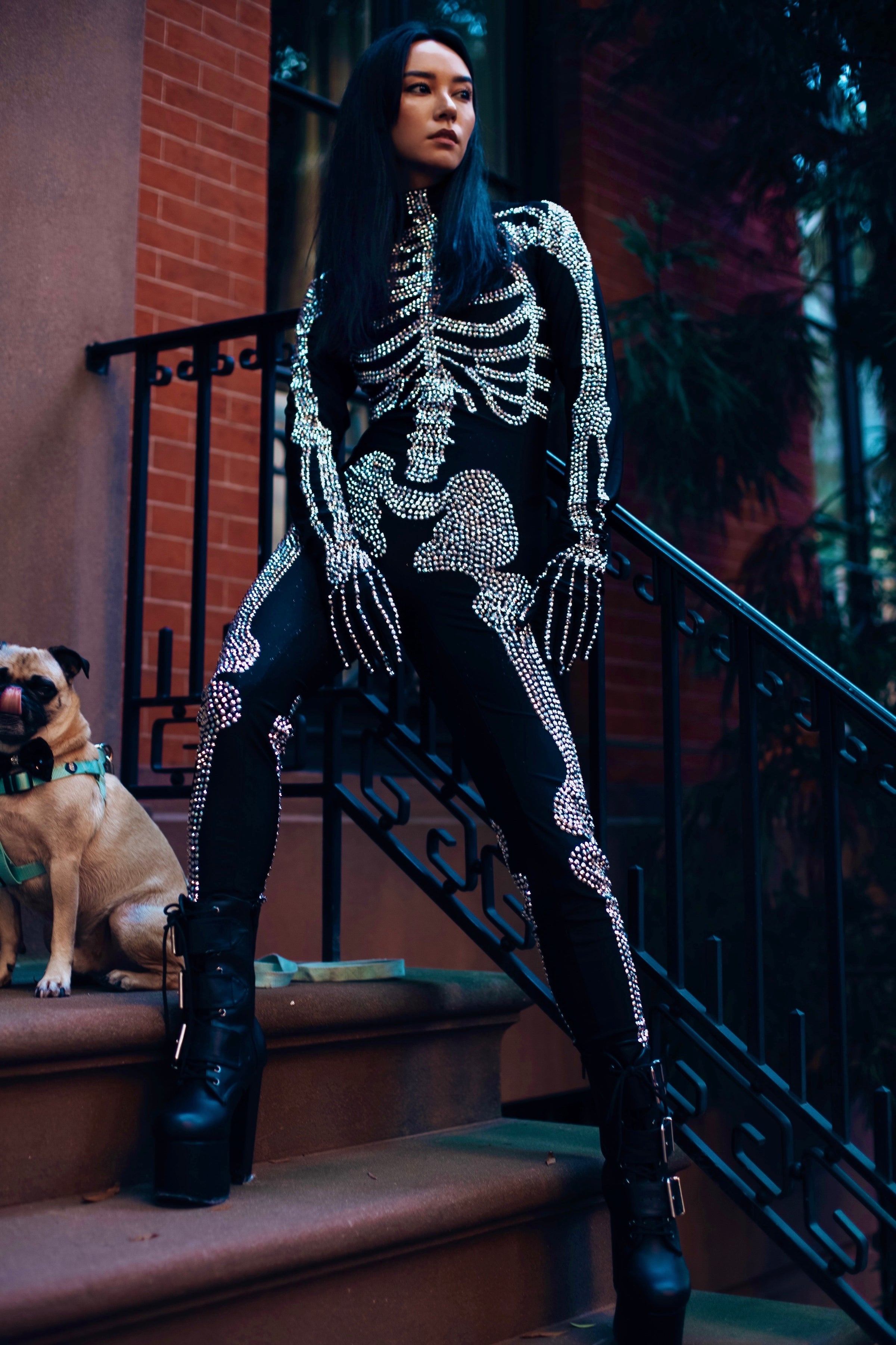 Skeleton Woman Catsuit