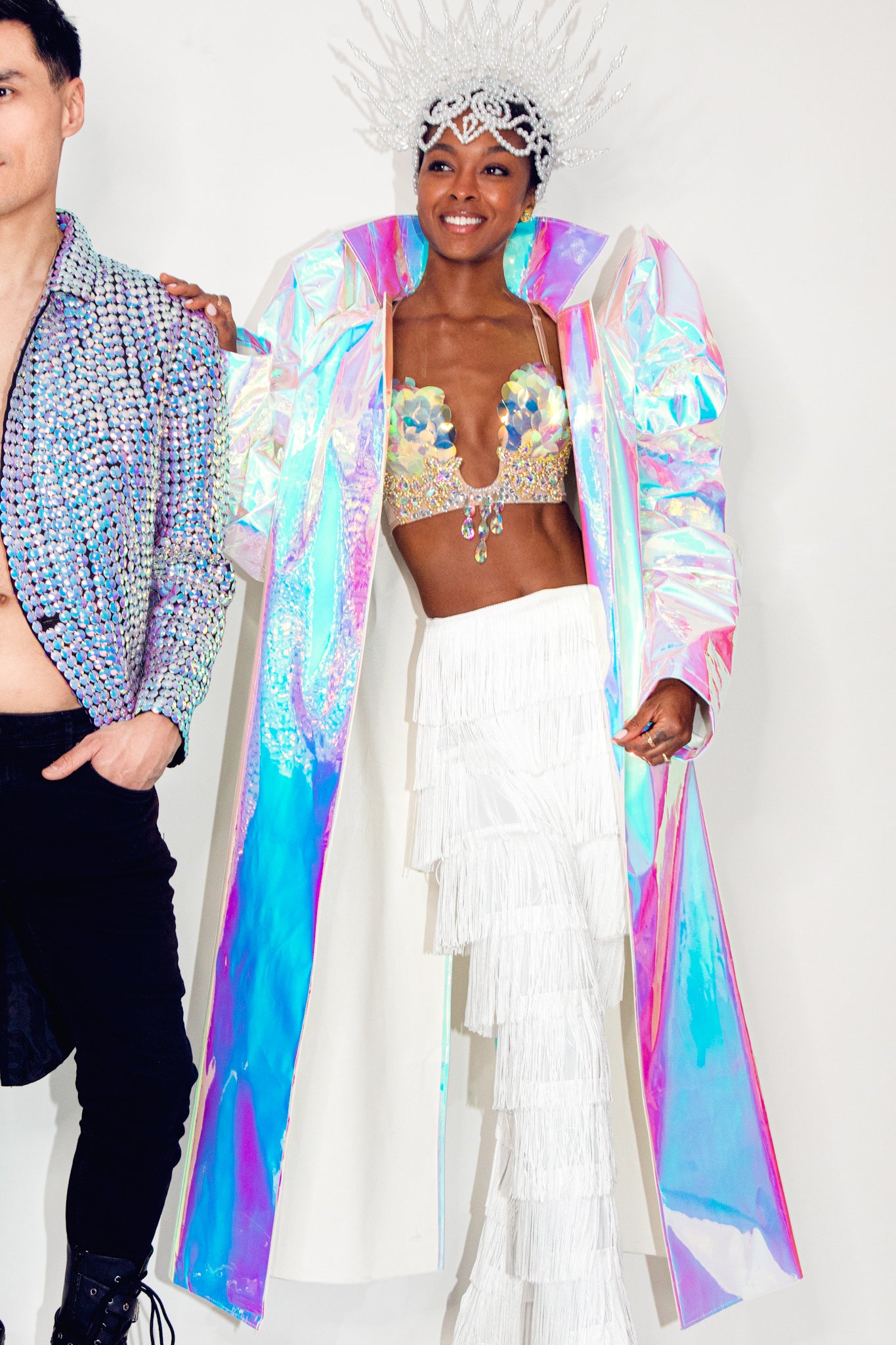 Holographic on sale suit jacket