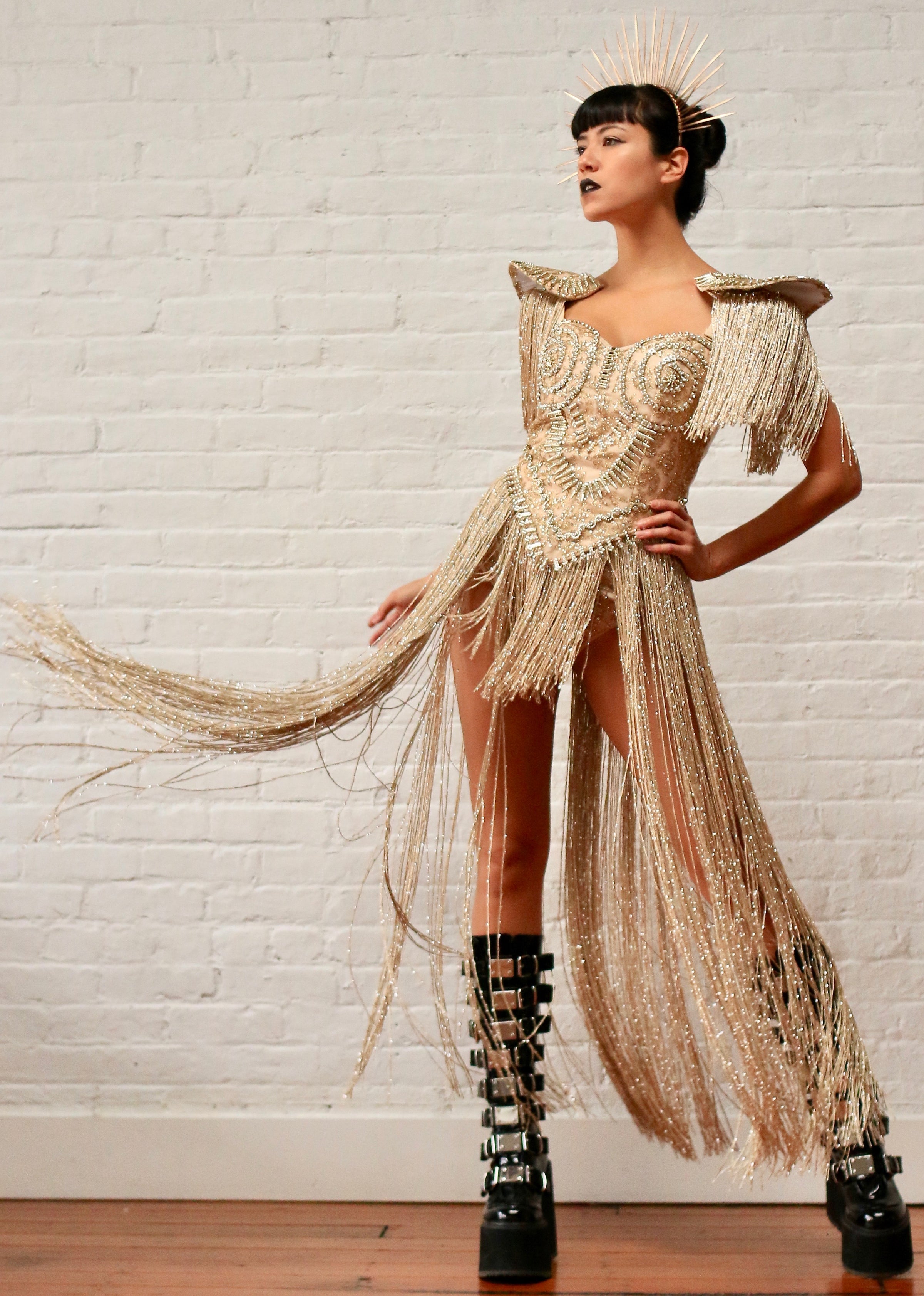Virgo Gold Fringed Set HARMONIA NY Virgo Gold Fringed Set HARMONIA NY